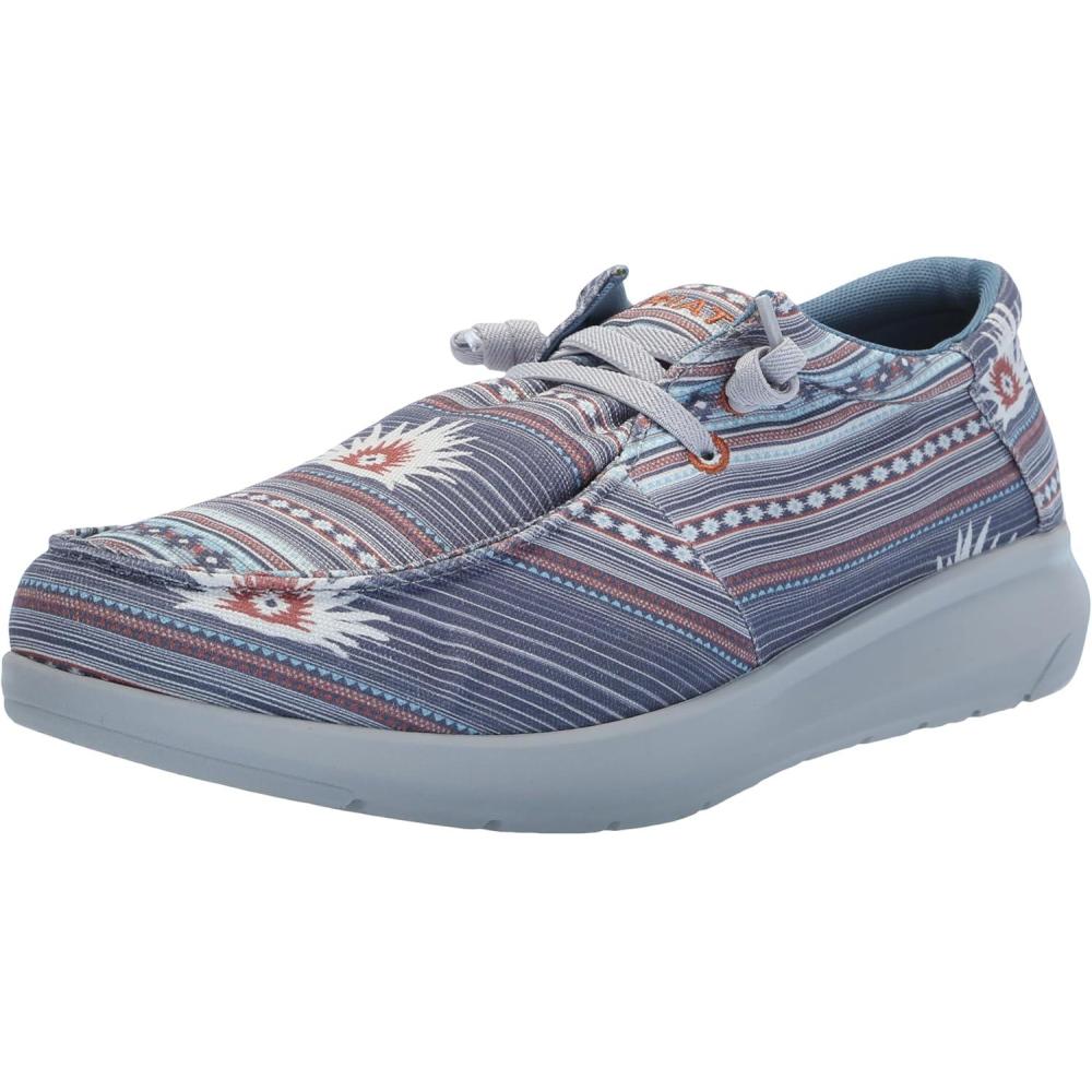 imageARIAT Mens Hilo Stretch SneakerBlue Boquillas Print