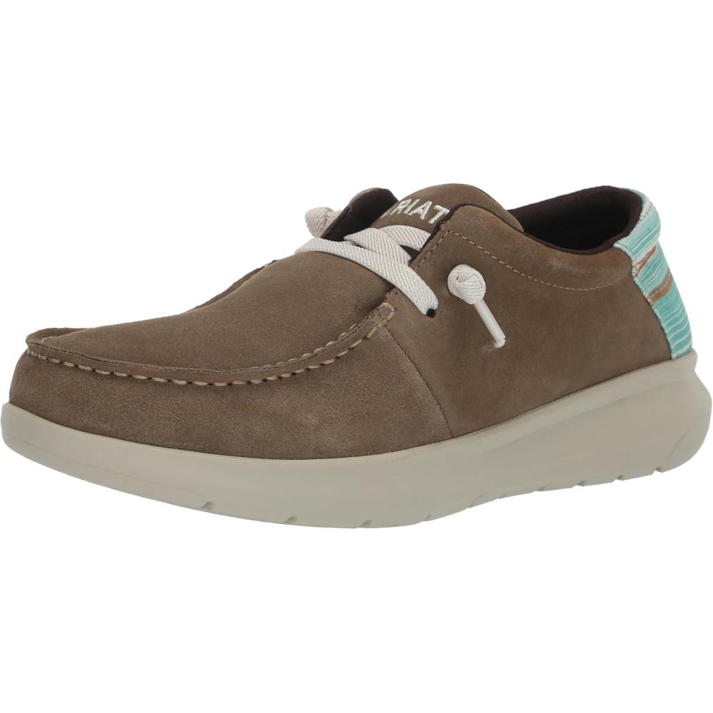 imageARIAT Mens Hilo Stretch SneakerRelaxed BarkTurquoise Boquillas Print