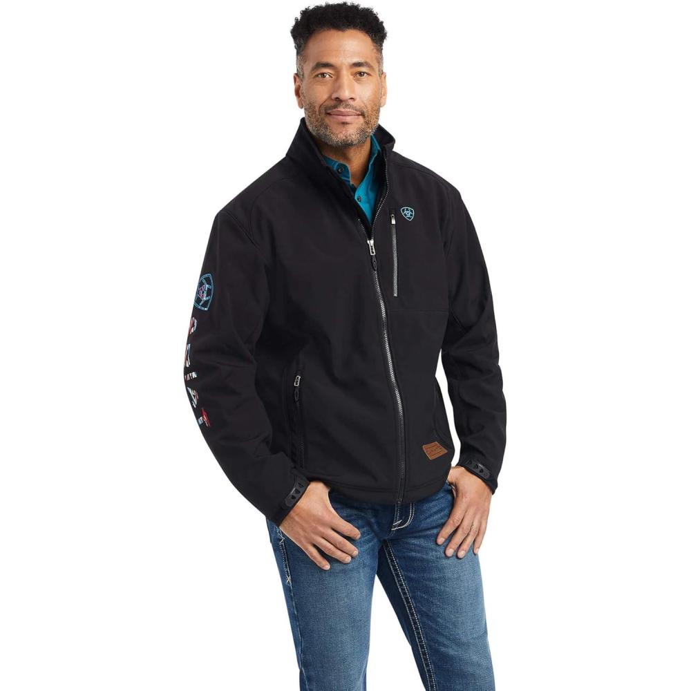 imageARIAT Mens Logo 20 Softshell JacketBlack