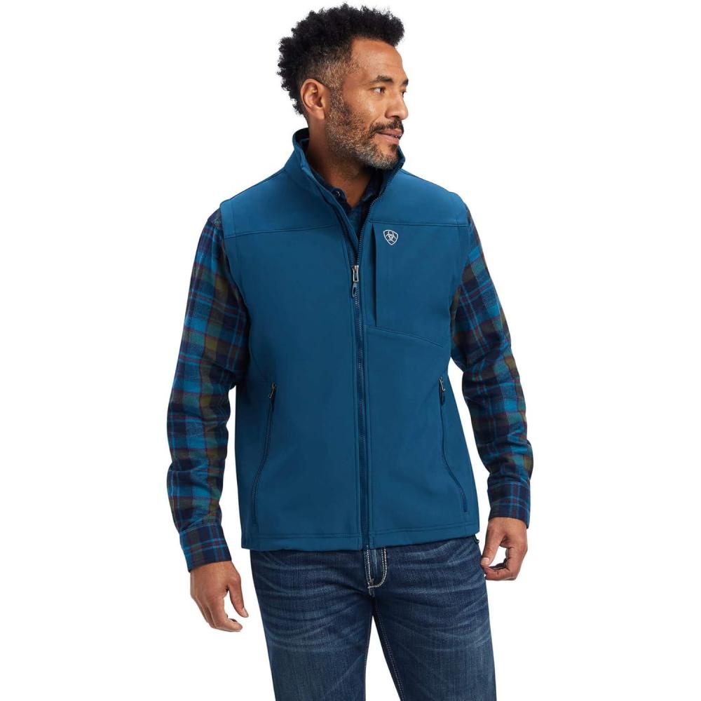 imageARIAT Mens Logo 20 Softshell JacketBlue
