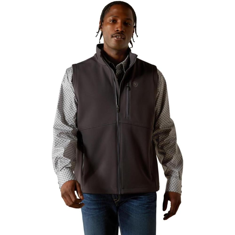 imageARIAT Mens Logo Softshell VestPhantom
