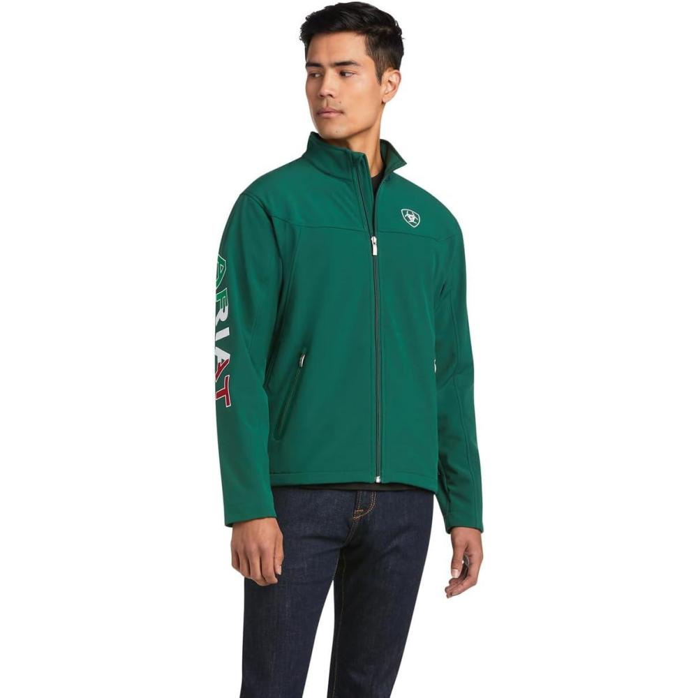 imageARIAT Mens New Softshell Mexico JacketVerde