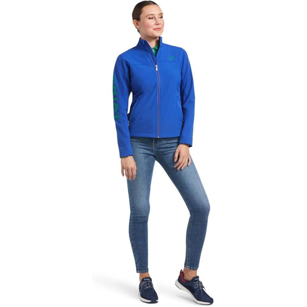 imageARIAT New Team Softshell Jacket  Womens Wind and Water Resistant JacketMazarine Blue
