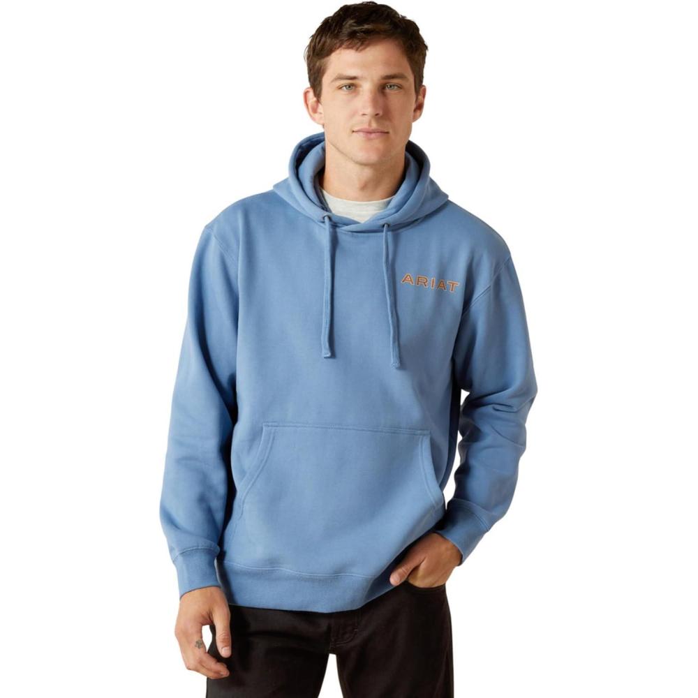 imageARIAT Sun Valley Circle Hoodie Coronet Blue Small