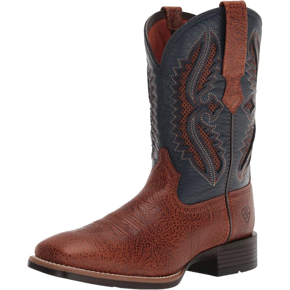 imageARIAT Venttek 360 Rowder Boot Mens BootCraven TanLoch Blue