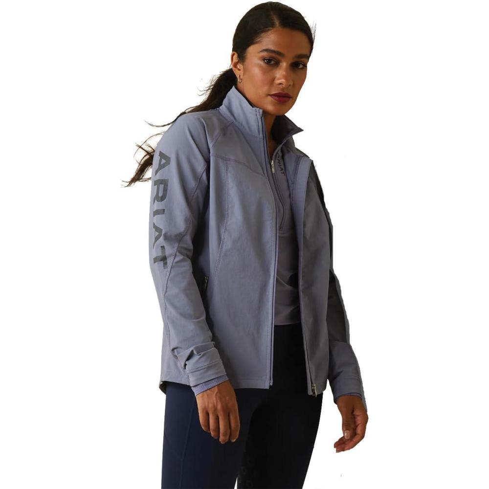 imageARIAT Womens Classic Team Softshell Brand JacketDusky Granite