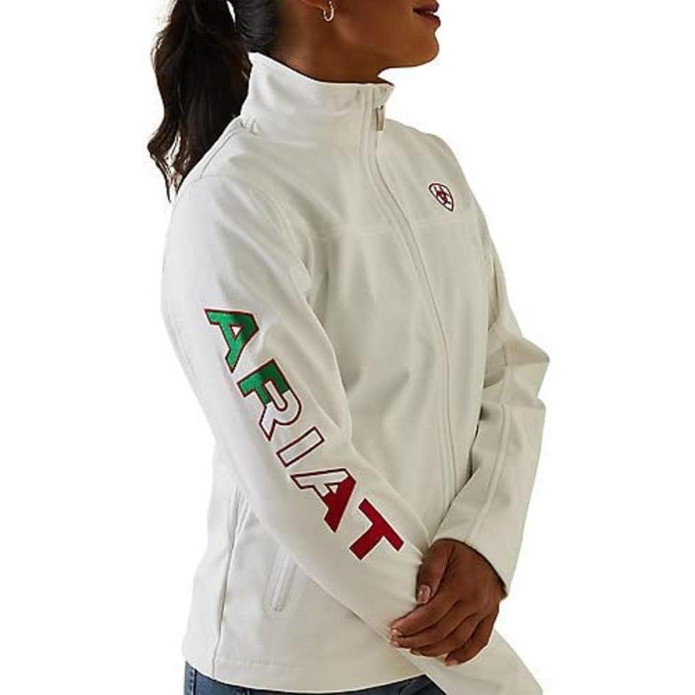 imageARIAT Womens Classic Team Softshell Mexico JacketWhite
