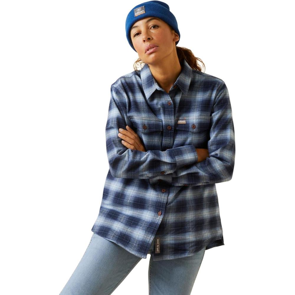 imageARIAT Womens Rebar Made Tough Durastretch Work ShirtAllure Plaid