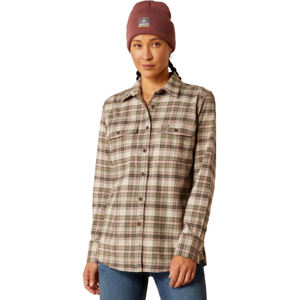 imageARIAT Womens Rebar Made Tough Durastretch Work ShirtBeetle