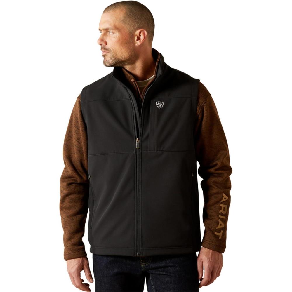 imageARIAT mens Vernon Softshell VestBlack