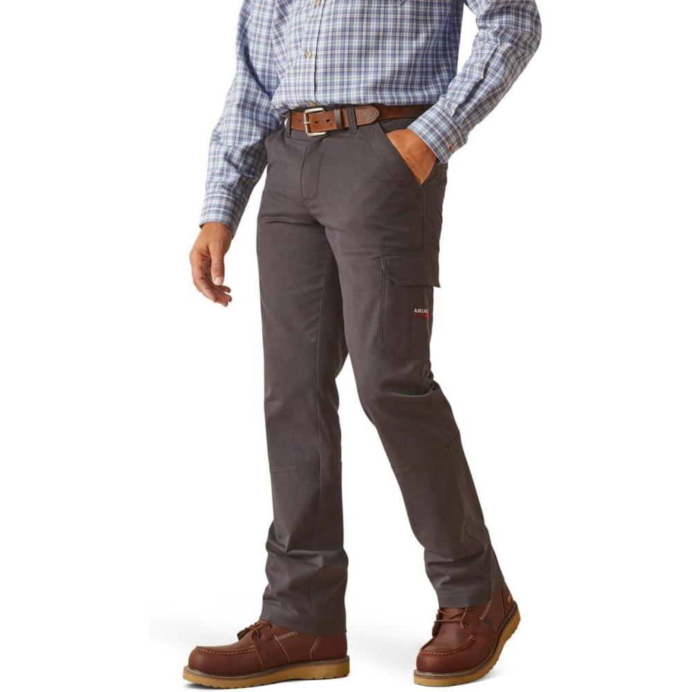 imageAriat Mens FR M7 Slim DuraStretch Duralight Twill Straight PantCharcoal