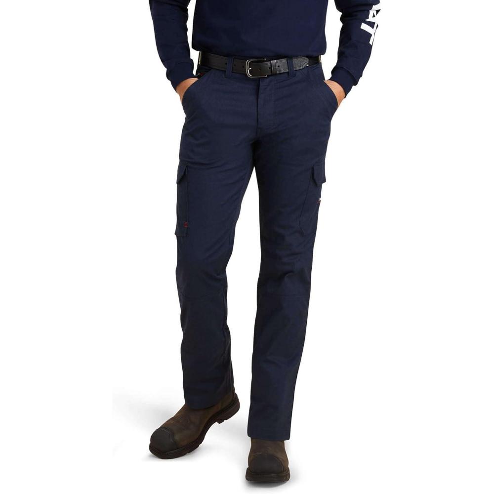 imageAriat Mens FR M7 Slim DuraStretch Duralight Twill Straight PantFr Navy