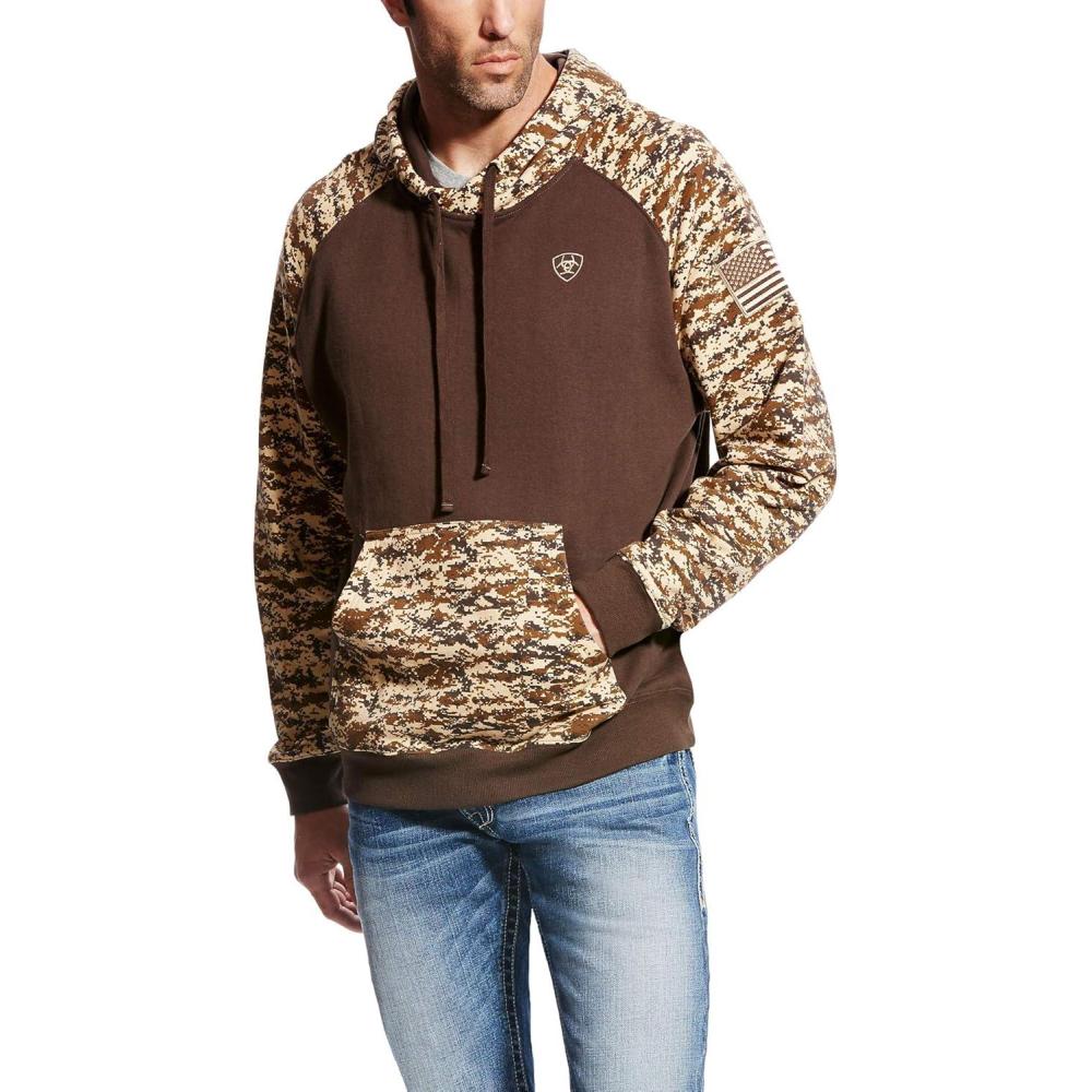 imageAriat Mens Hooded SweatshirtPatriot Desert Digi Camo
