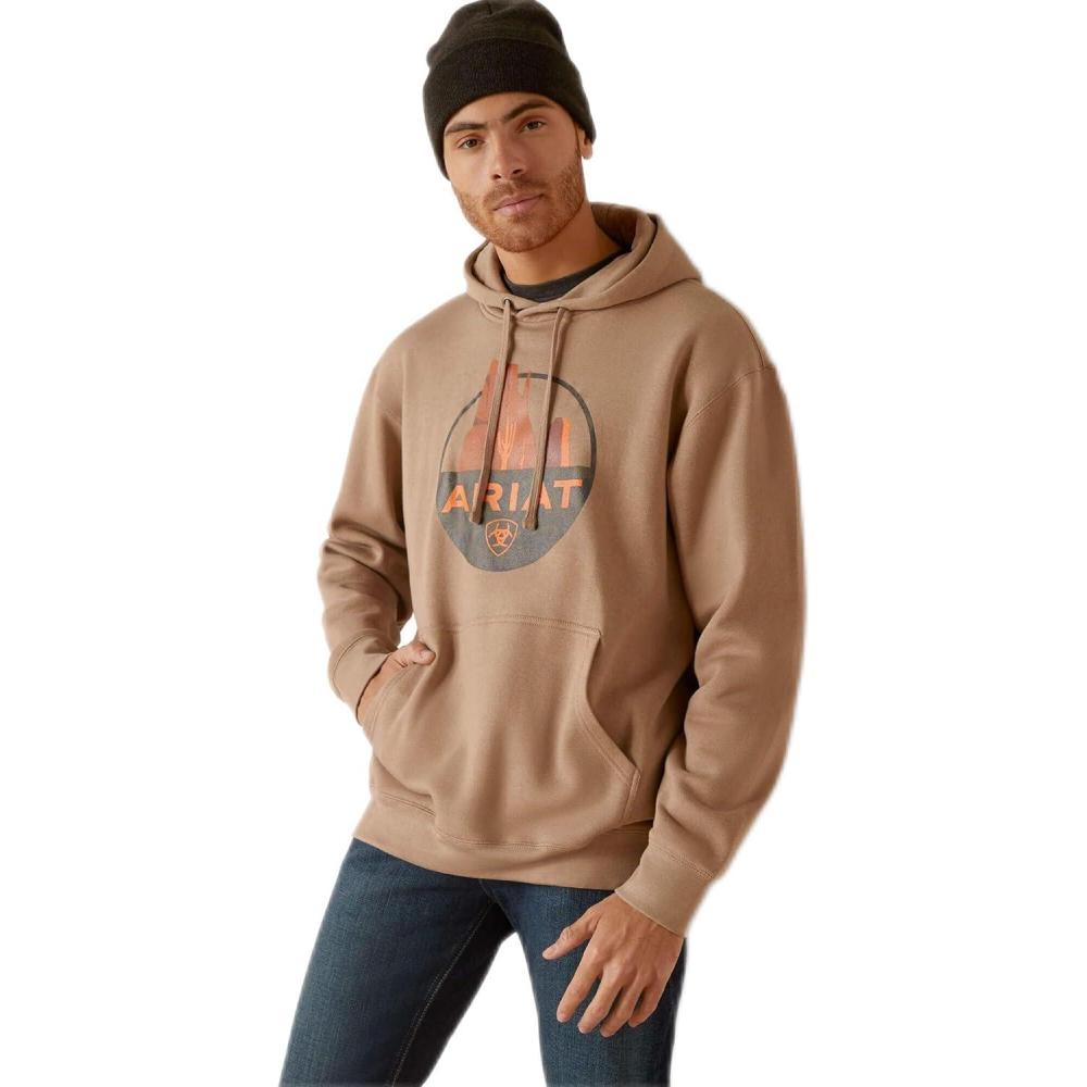 imageAriat Mens Hooded SweatshirtPeak Desert Dune Heather