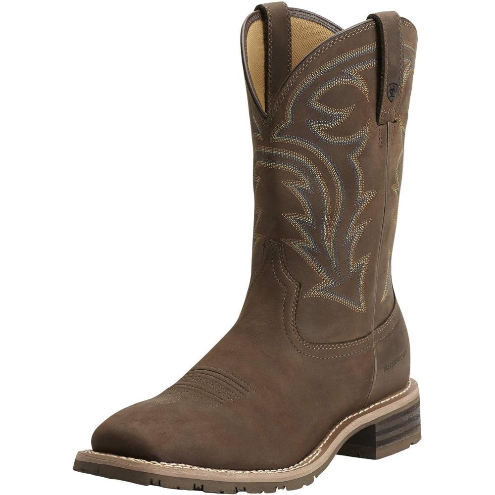 imageAriat Mens Hybrid Rancher H2OOily Distressed Brown