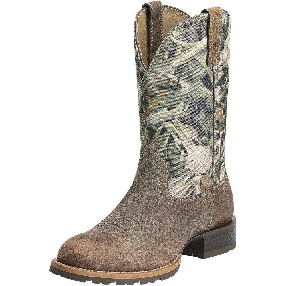 imageAriat Mens Hybrid Rancher Western Cowboy BootDistressed Brown