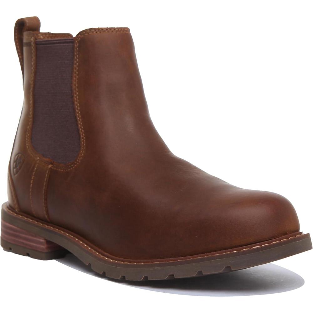 imageAriat UnisexAdult Wexford Waterproof Boot ChelseaWeathered Brown