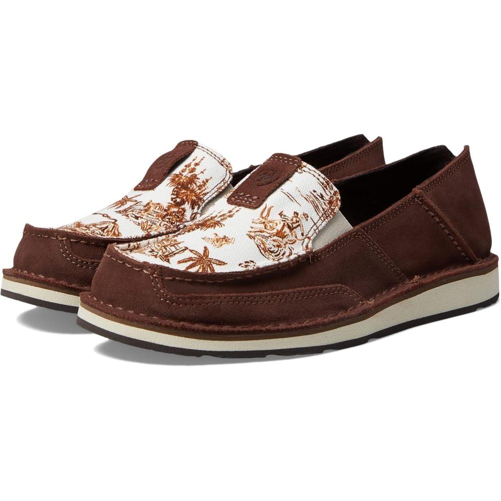 imageAriat Womens Cruiser Azteca Black SuedeGold Glitter CasualRusted