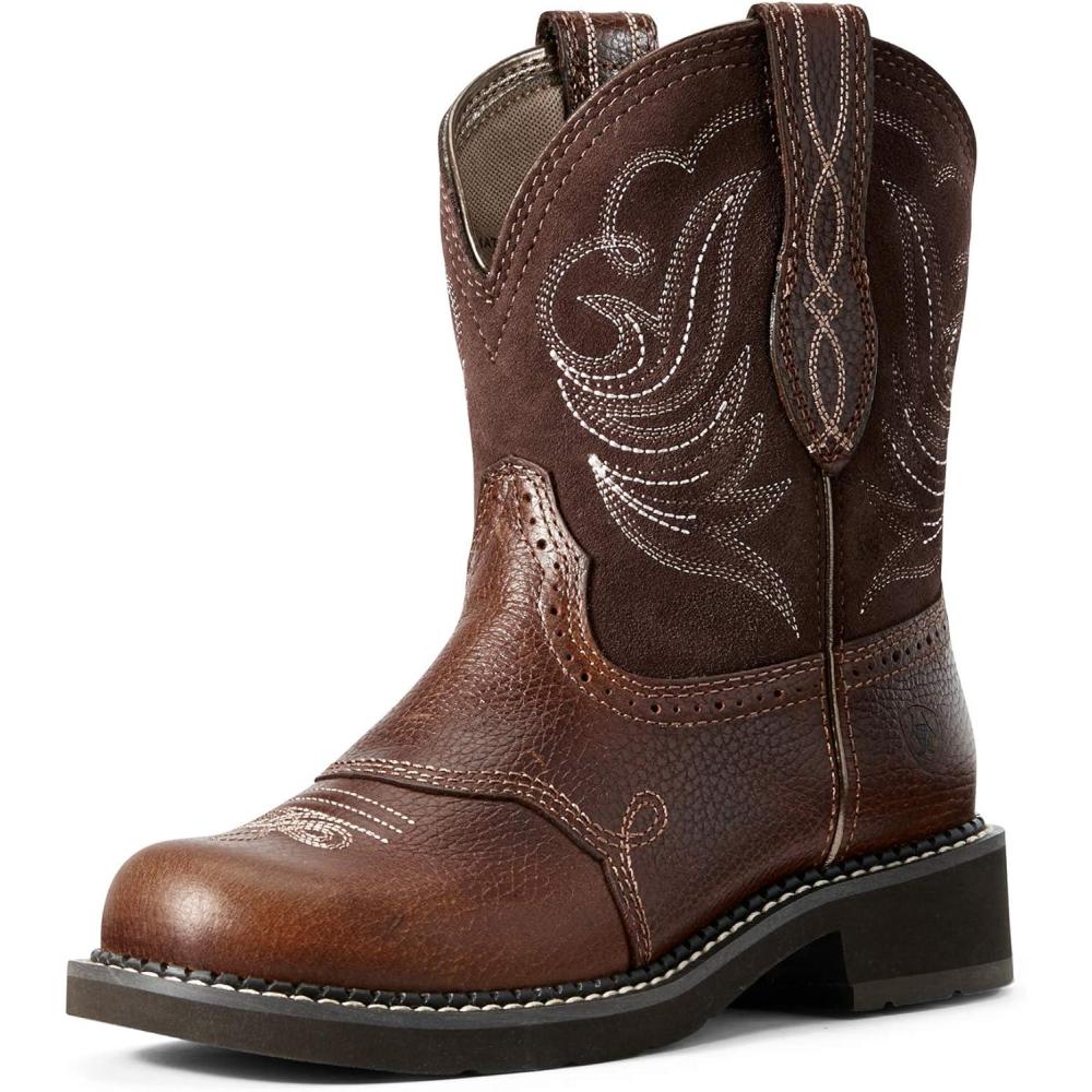 imageAriat Womens Fatbaby Western BootCopper KettleBrownie