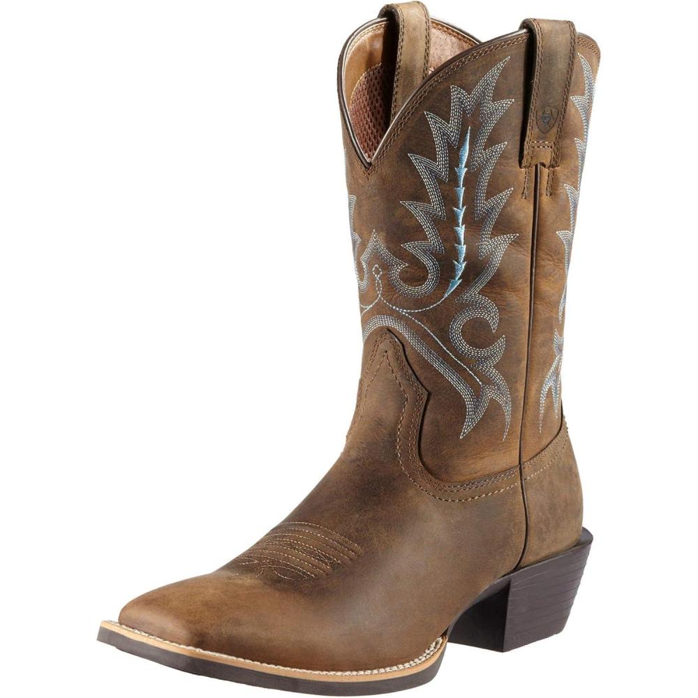 imageAriat Womens Heritage R Toe Western BootDistressed Brown