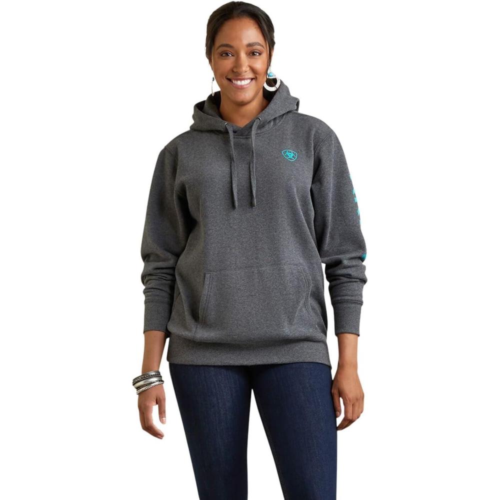 imageAriat Womens Hooded SweatshirtCharcoal Heather