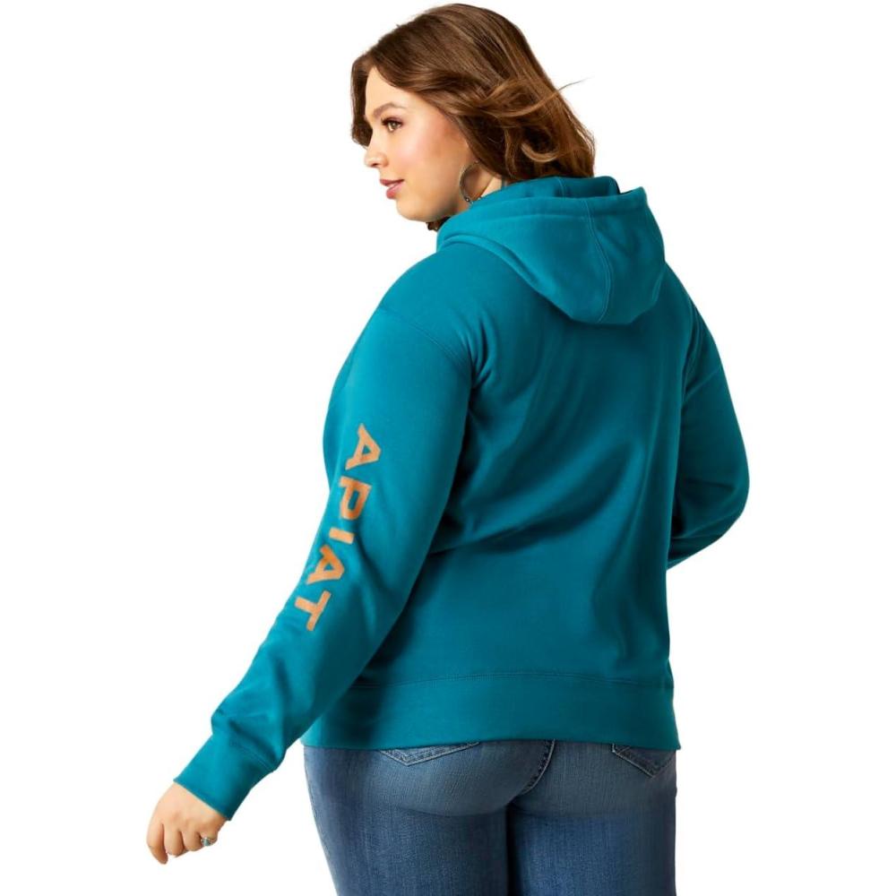 imageAriat Womens Hooded SweatshirtDeep Lagoon
