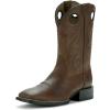ARIAT Heritage Roughstock Mens Boot(Distressed Brown/Solid Blue)