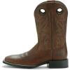 ARIAT Heritage Roughstock Mens Boot(Distressed Brown/Solid Blue)