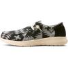 ARIAT Men’s Hilo Stretch Sneaker(Black & White Flannel Blanket/Black Suede)
