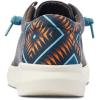 ARIAT Men’s Hilo Stretch Sneaker(Charcoal Blue/Blue Aztec)
