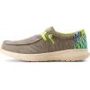 ARIAT Men’s Hilo Stretch Sneaker(Slate Grey Mesh/Lime Green)