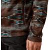 ARIAT Men’s Khaki Caldwell Reinforced Snap Sweater(Deep Mahogany Southwest)