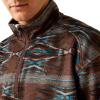ARIAT Men’s Khaki Caldwell Reinforced Snap Sweater(Deep Mahogany Southwest)