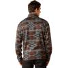 ARIAT Men’s Khaki Caldwell Reinforced Snap Sweater(Deep Mahogany Southwest)