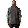 ARIAT Men’s Logo Softshell Vest(Charcoal/Americana)