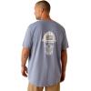 ARIAT Men’s Rebar Cotton Strong Roughneck Graphic T-Shirt(Infinity Heather)