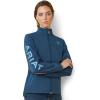 ARIAT New Team Softshell Jacket – Women’s Wind and Water Resistant Jacket(Deep Petroleum)
