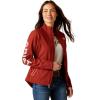 ARIAT New Team Softshell Jacket – Women’s Wind and Water Resistant Jacket(Fired Brick)