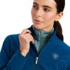 ARIAT New Team Softshell Jacket – Women’s Wind and Water Resistant Jacket(Hydra/Night Sky Blanket)