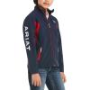 ARIAT New Team Softshell Jacket – Women’s Wind and Water Resistant Jacket(Navy)