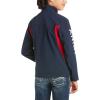 ARIAT New Team Softshell Jacket – Women’s Wind and Water Resistant Jacket(Navy)