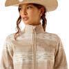 ARIAT New Team Softshell Jacket – Women’s Wind and Water Resistant Jacket(Sahara)