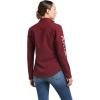 ARIAT New Team Softshell Jacket – Women’s Wind and Water Resistant Jacket(Zinfandel/Carmen Geo)