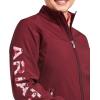 ARIAT New Team Softshell Jacket – Women’s Wind and Water Resistant Jacket(Zinfandel/Carmen Geo)