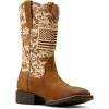 ARIAT Sport Patriot Mens Boot(Antique Mocha Suede/Sand Camo Print)