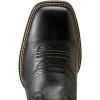 ARIAT Sport Western Wide Square Toe Mens Boot(Black Deertan/Black)