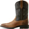 ARIAT Sport Western Wide Square Toe Mens Boot(Matte Black/Barley Brown)