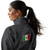ARIAT Women’s Classic Team Mexico Softshell Water Resistant Jacket(Charcoal)