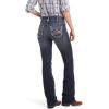 ARIAT Women’s R.E.A.L. Mid Rise Stretch Entwined Boot Cut Jean(Marine)