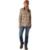 ARIAT Womens Rebar Made Tough Durastretch Work Shirt(Beetle)